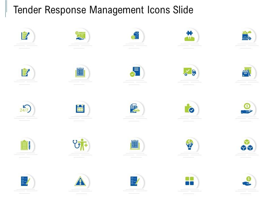 Tender response management icons slide ppt powerpoint presentation summary show Slide01
