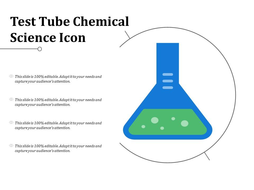 Test tube chemical science icon Slide01