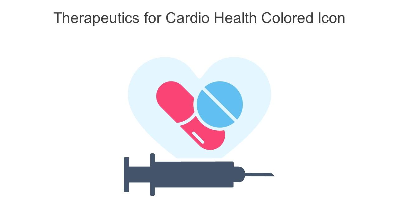 Therapeutics For Cardio Health Colored Icon In Powerpoint Pptx Png And Editable Eps Format Slide01