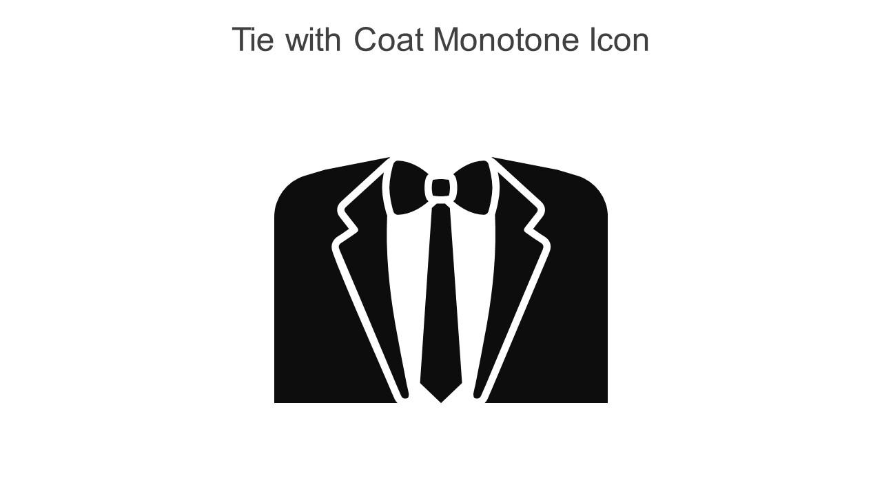 Tie With Coat Monotone Icon In Powerpoint Pptx Png And Editable Eps Format