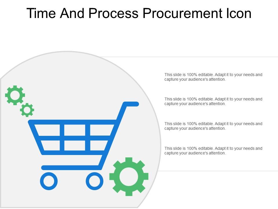 Time and process procurement icon Slide01