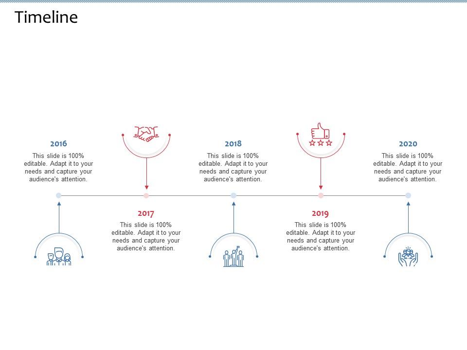 Timeline 2016 to 2020 m2711 ppt powerpoint presentation icon layouts Slide01