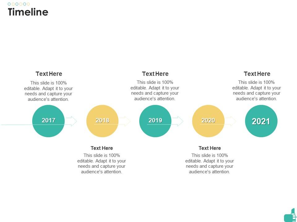 Timeline cosmetic product investor funding elevator ppt icon mockup Slide01