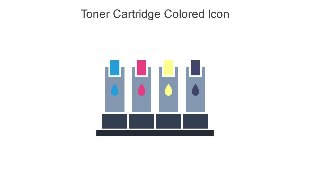 Toner Cartridge Colored Icon In Powerpoint Pptx Png And Editable Eps Format