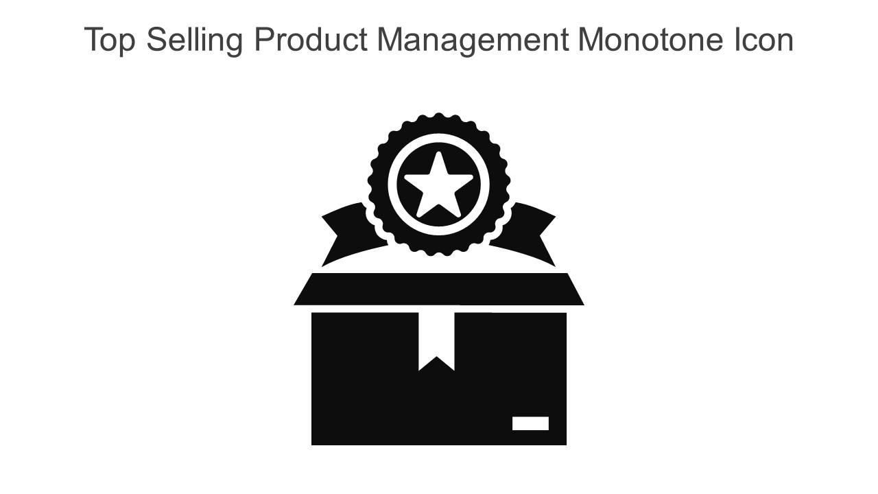 Top Selling Product Management Monotone Icon in powerpoint pptx png and editable eps format Slide01