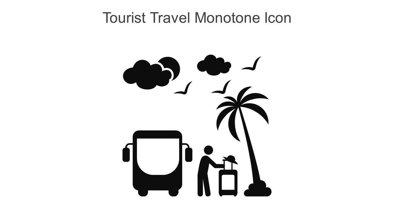 Tourist Travel Monotone Icon In Powerpoint Pptx Png And Editable Eps Format Slide01