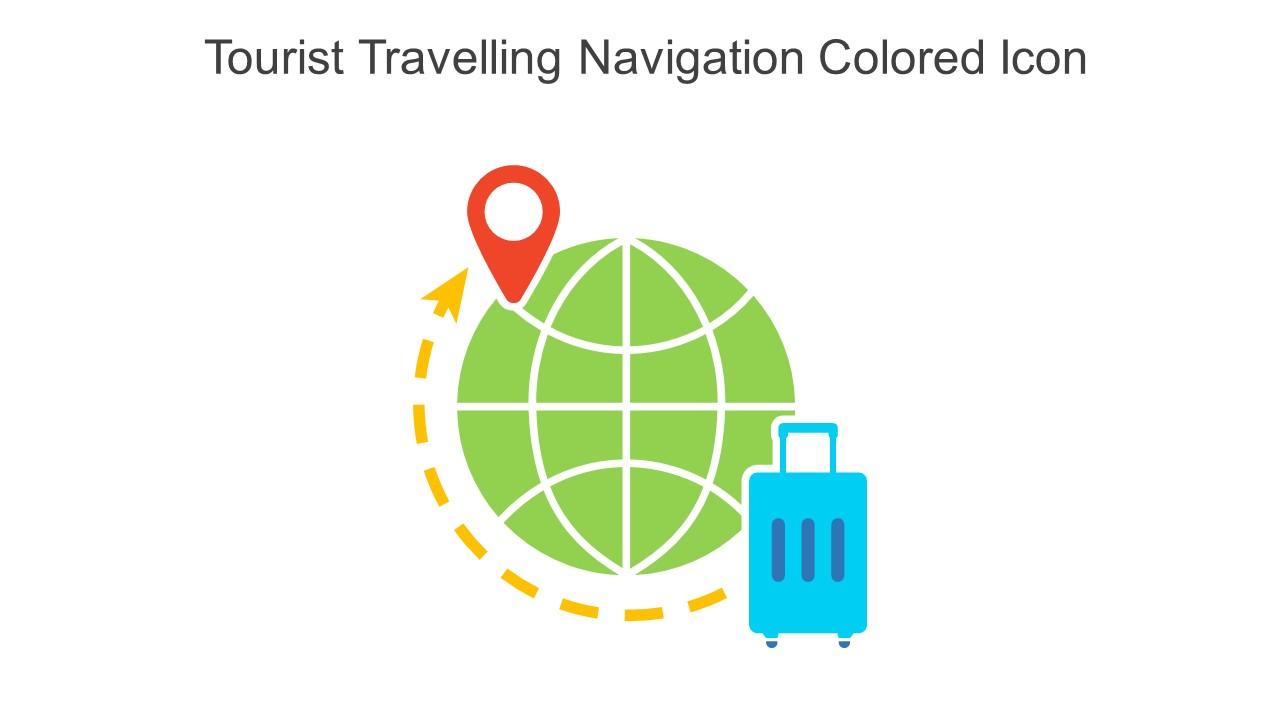 Tourist Travelling Navigation Colored Icon In Powerpoint Pptx Png And Editable Eps Format