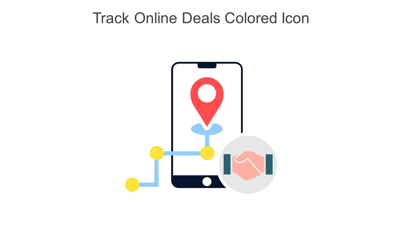 Track Online Deals Colored Icon In Powerpoint Pptx Png And Editable Eps Format Slide01