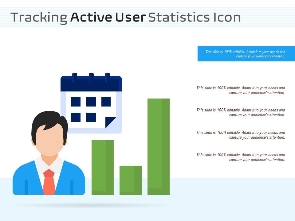 Tracking active user statistics icon Slide01