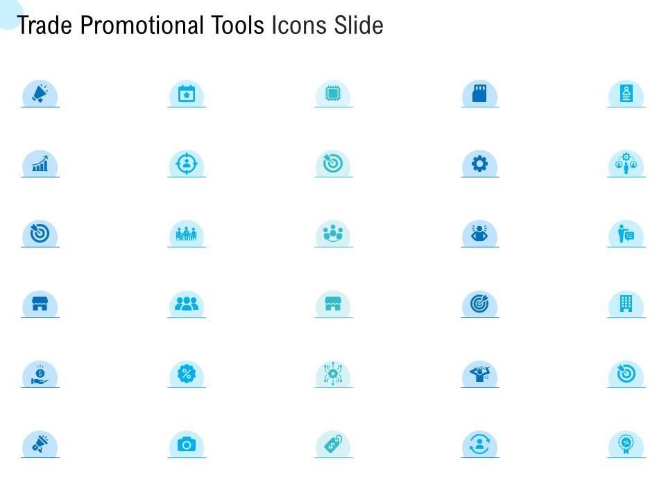 Trade promotional tools trade promotional tools icons slide ppt powerpoint styles show Slide01