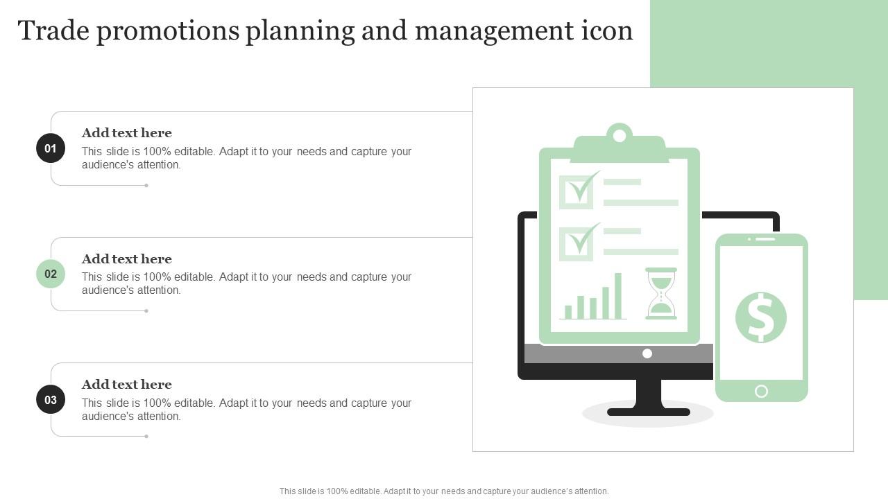 Trade Promotions Planning And Management Icon