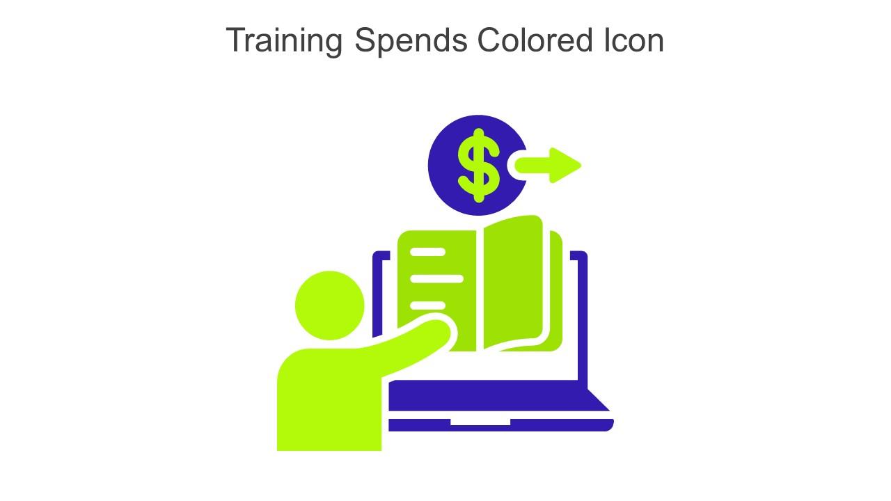 Training Spends Colored Icon In Powerpoint Pptx Png And Editable Eps Format Slide01