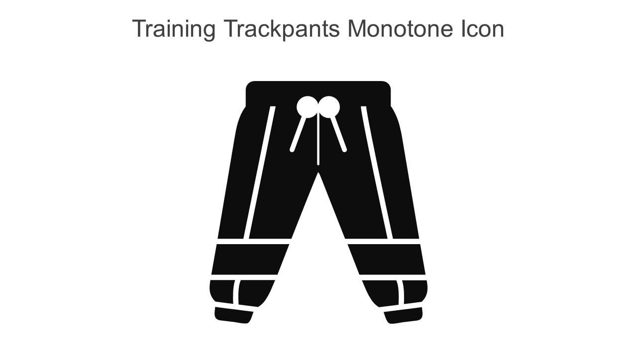 Training Trackpants Monotone Icon In Powerpoint Pptx Png And Editable Eps Format