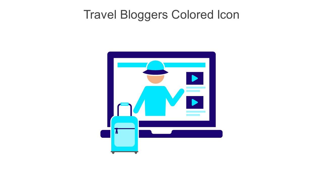 Travel Bloggers Colored Icon In Powerpoint Pptx Png And Editable Eps Format Slide01