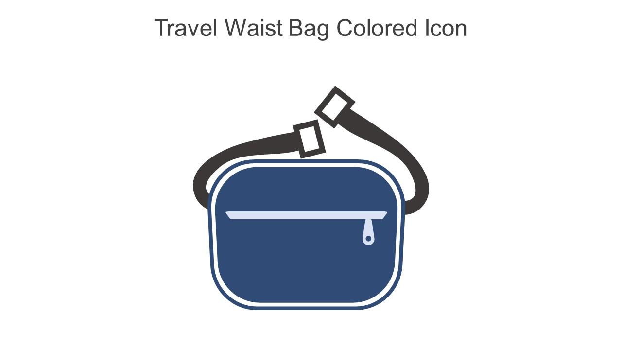 Travel Waist Bag Colored Icon In Powerpoint Pptx Png And Editable Eps Format