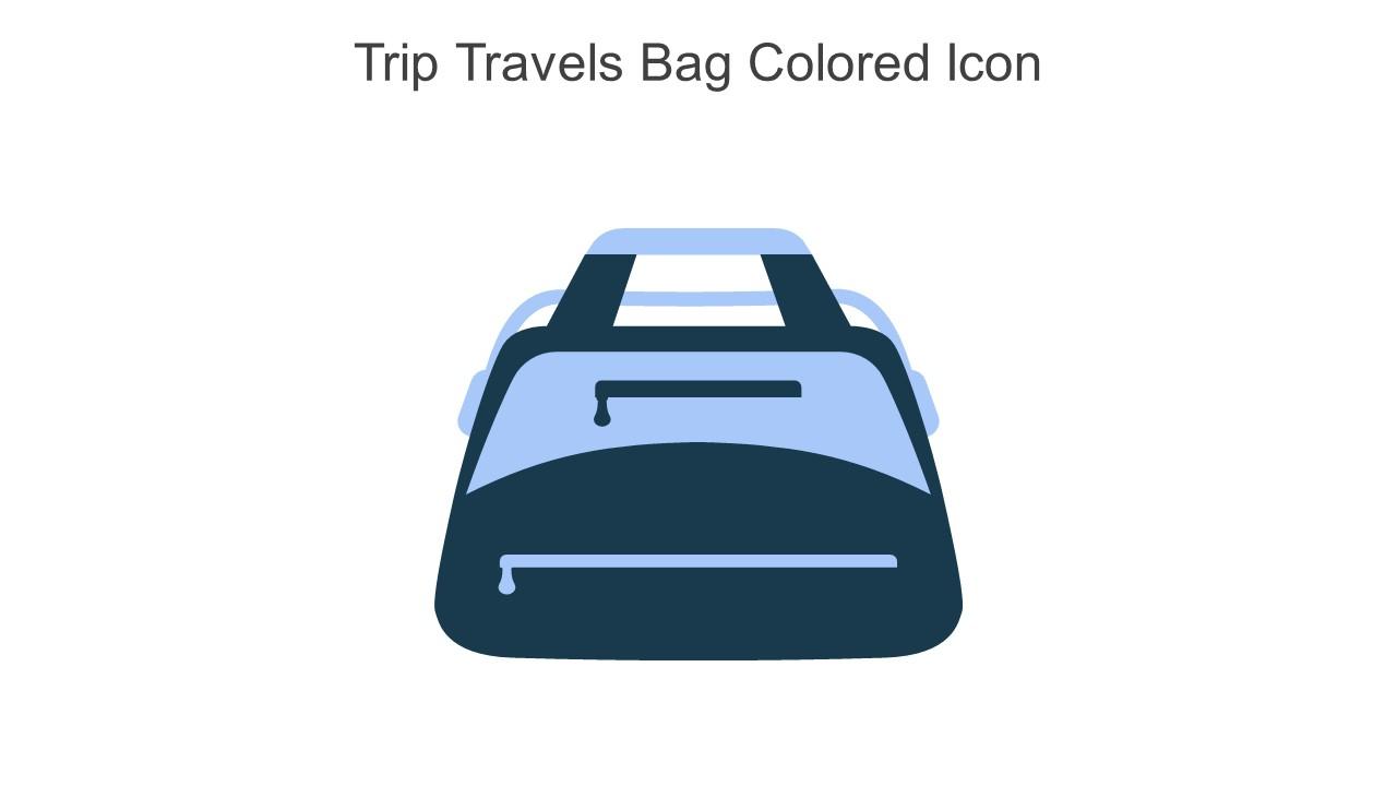 Trip Travels Bag Colored Icon In Powerpoint Pptx Png And Editable Eps Format