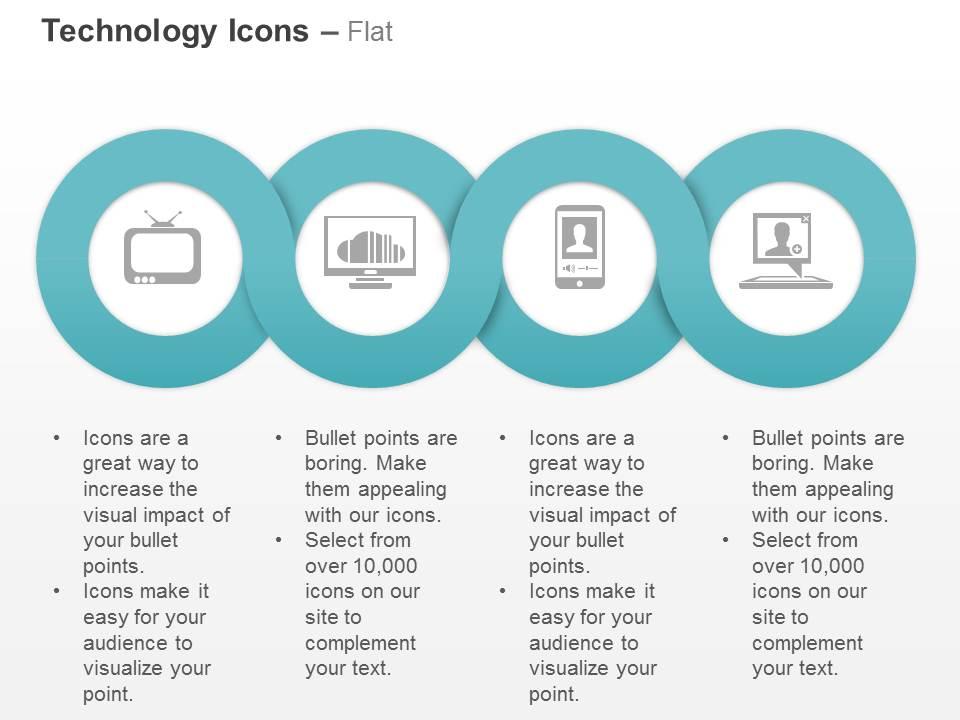 Tv laptop mobile computer ppt icons graphics Slide01