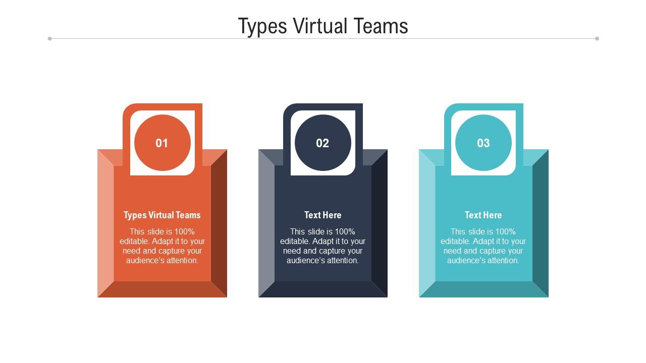 Types virtual teams ppt powerpoint presentation icon grid cpb Slide01