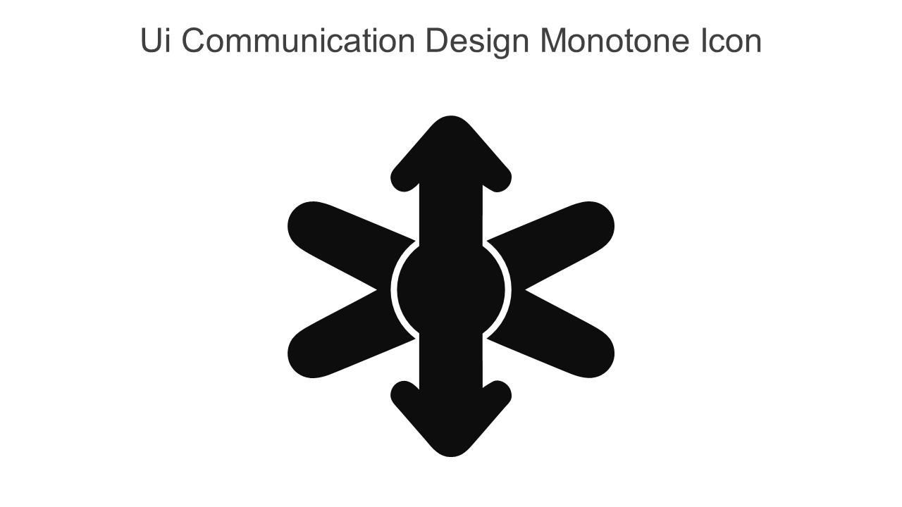 UI Communication Design Monotone Icon In Powerpoint Pptx Png And Editable Eps Format