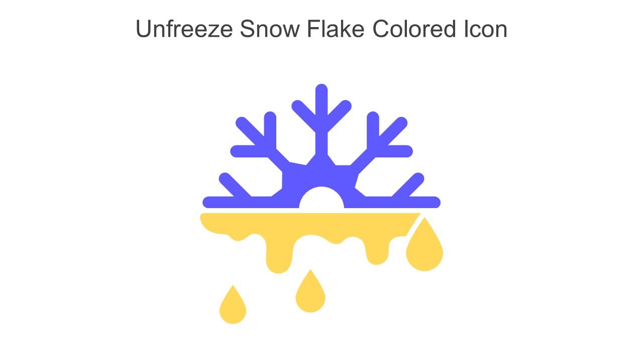 Unfreeze Snow Flake Colored Icon In Powerpoint Pptx Png And Editable Eps Format Slide01