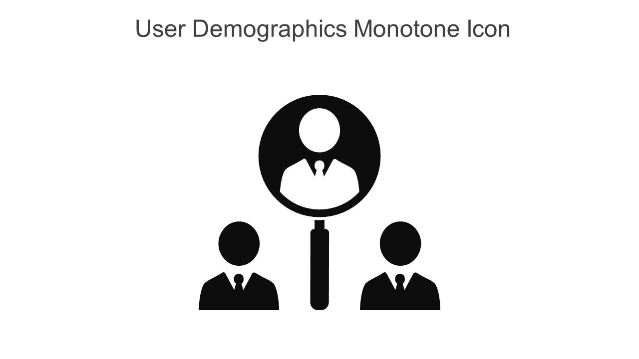 User Demographics Monotone Icon In Powerpoint Pptx Png And Editable Eps Format