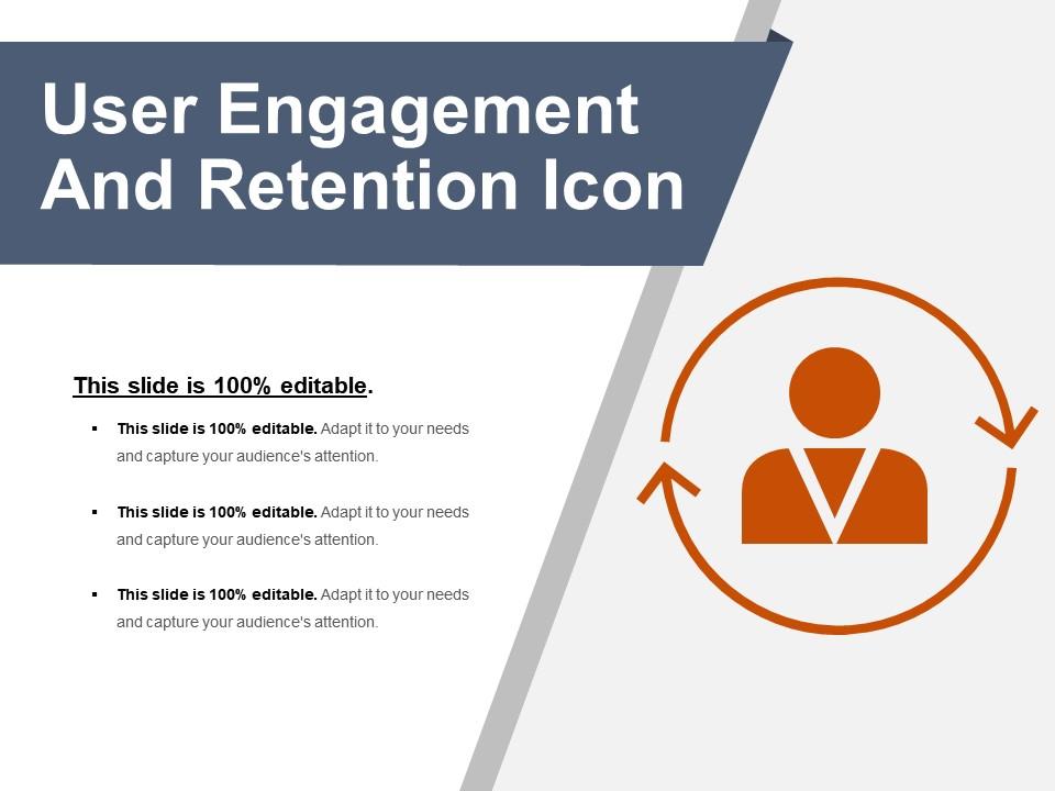 User engagement and retention icon powerpoint images Slide01