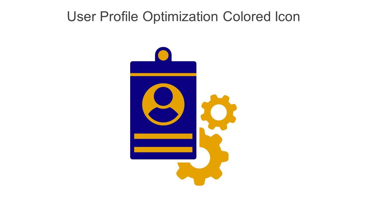 User Profile Optimization Colored Icon In Powerpoint Pptx Png And Editable Eps Format Slide01