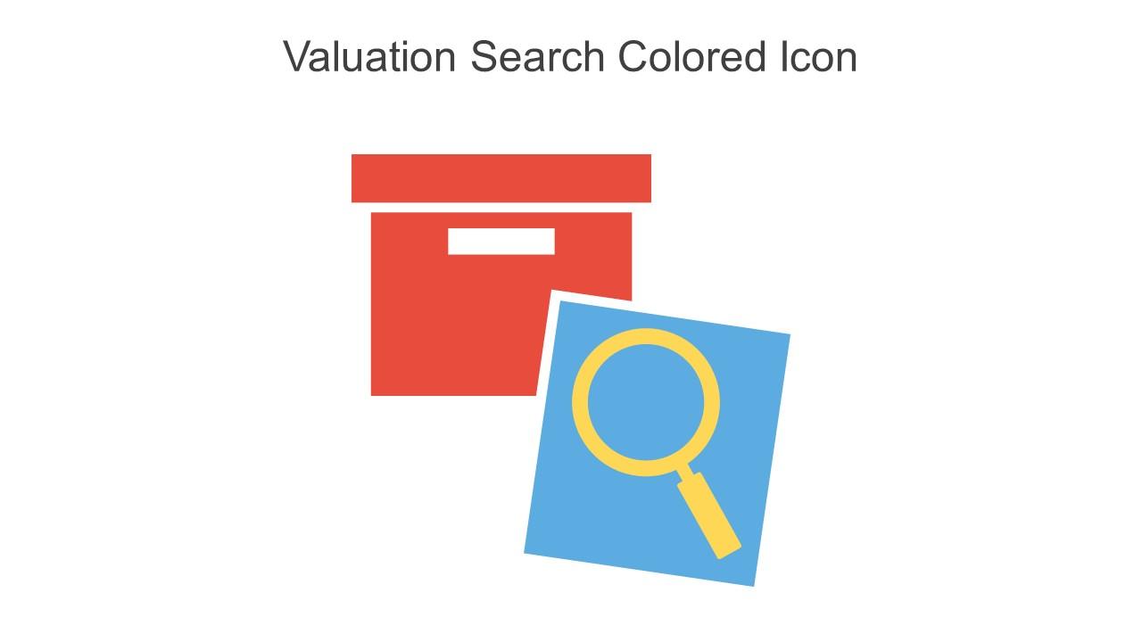 Valuation Search Colored Icon In Powerpoint Pptx Png And Editable Eps Format Slide01