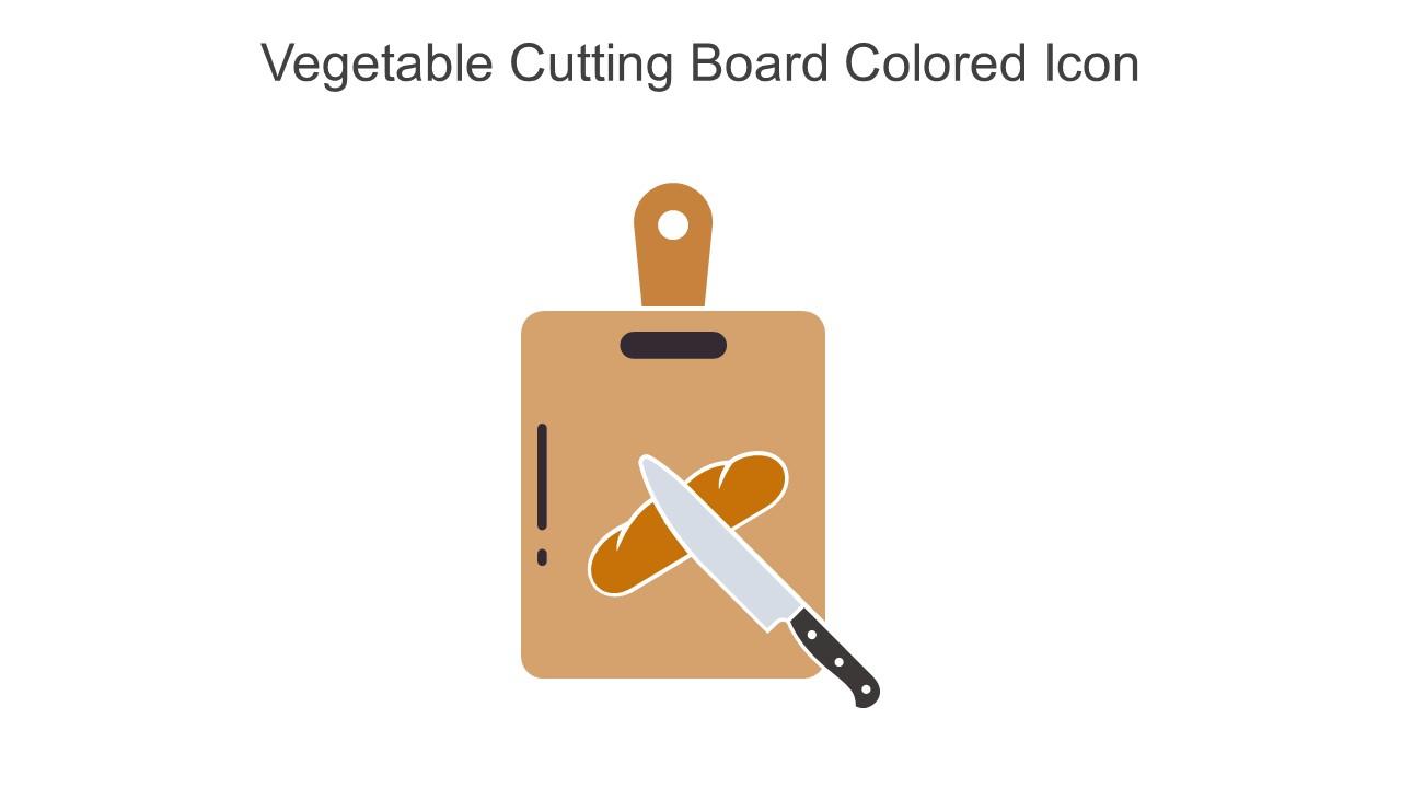 Vegetable Cutting Board Colored Icon In Powerpoint Pptx Png And Editable Eps Format