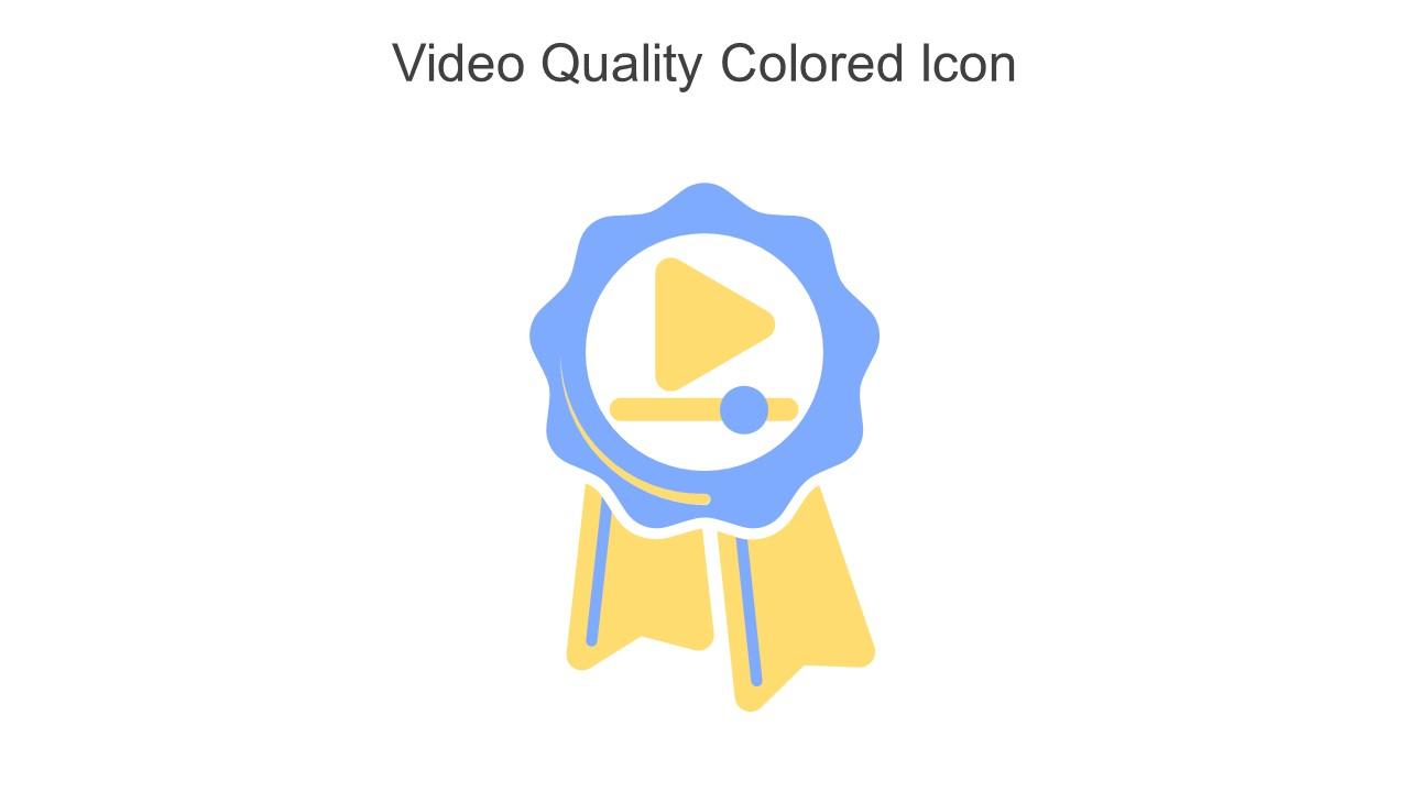 Video Quality Colored Icon In Powerpoint Pptx Png And Editable Eps Format