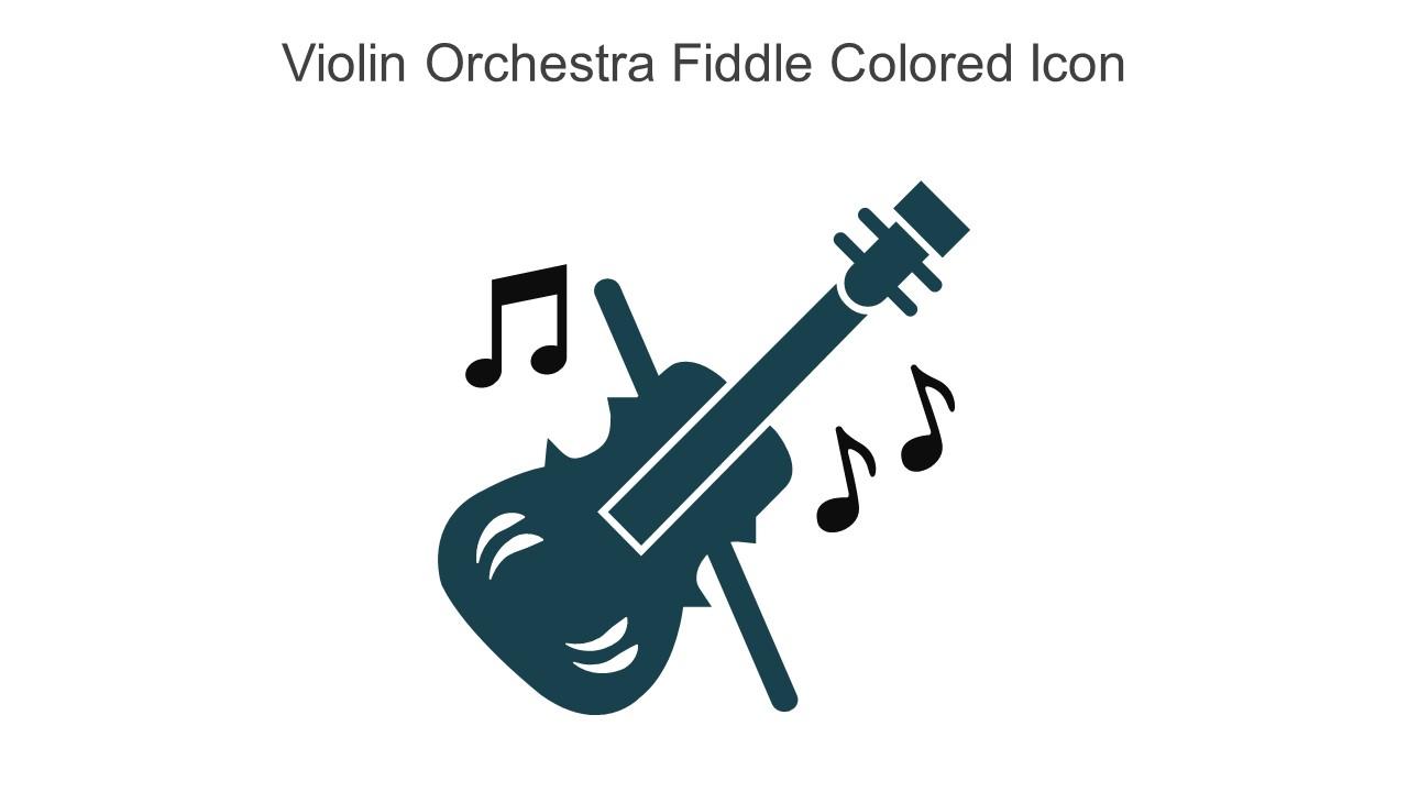 Violin Orchestra Fiddle Colored Icon In Powerpoint Pptx Png And Editable Eps Format