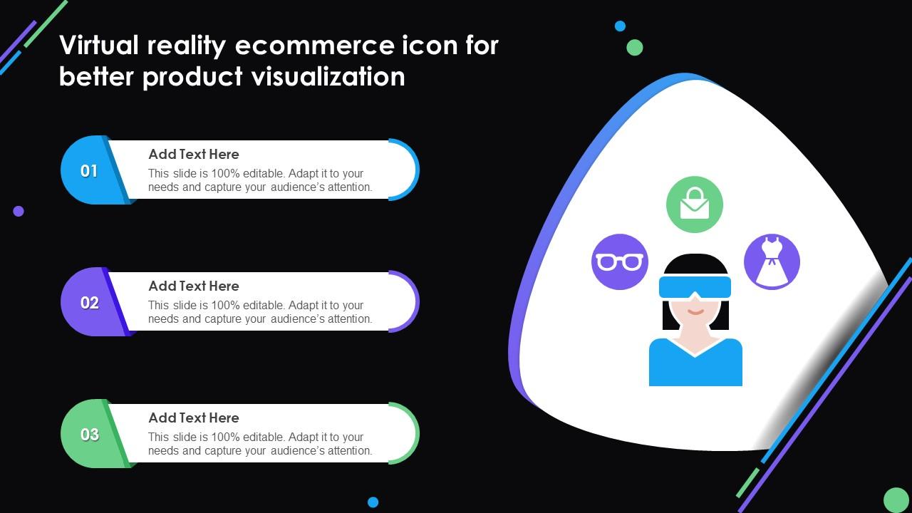 Virtual Reality Ecommerce Icon For Better Product Visualization Ppt Template