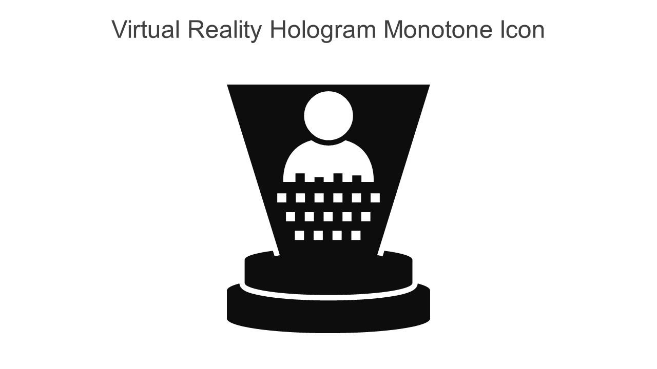 Virtual Reality Hologram Monotone Icon In Powerpoint Pptx Png And Editable Eps Format