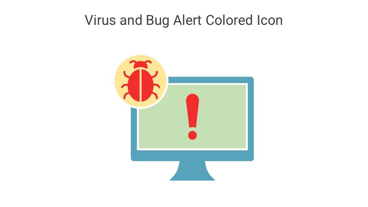 Virus And Bug Alert Colored Icon In Powerpoint Pptx Png And Editable Eps Format Slide01