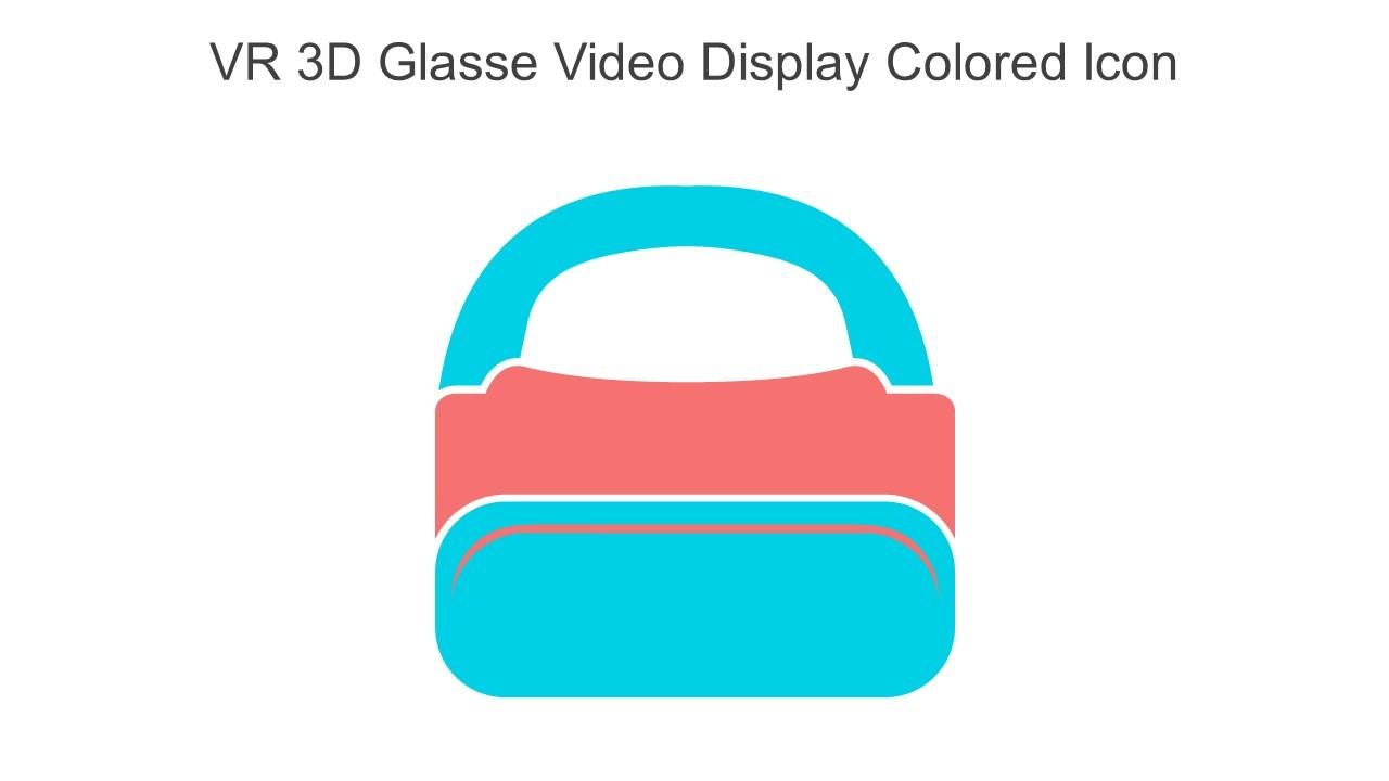 VR 3D Glasse Video Display Colored Icon In Powerpoint Pptx Png And Editable Eps Format