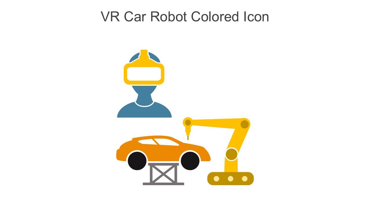 VR Car Robot Colored Icon In Powerpoint Pptx Png And Editable Eps Format