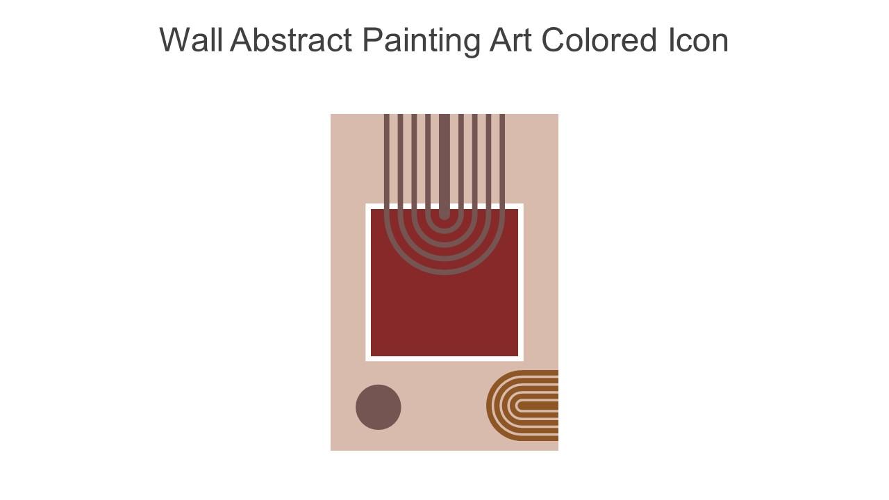 Wall Abstract Painting Art Colored Icon In Powerpoint Pptx Png And Editable Eps Format