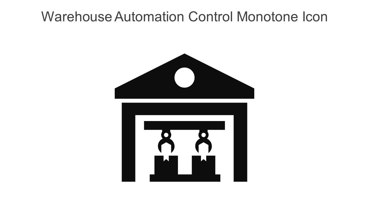 Warehouse Automation Control Monotone Icon In Powerpoint Pptx Png And Editable Eps Format Slide01