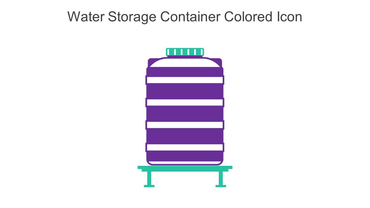Water Storage Container Colored Icon In Powerpoint Pptx Png And Editable Eps Format