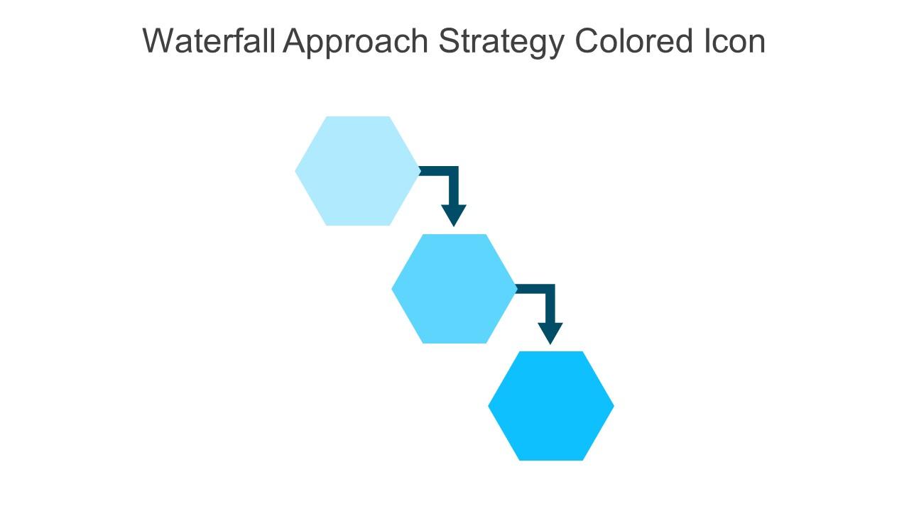 Waterfall Approach Strategy Colored Icon In Powerpoint Pptx Png And Editable Eps Format Slide01