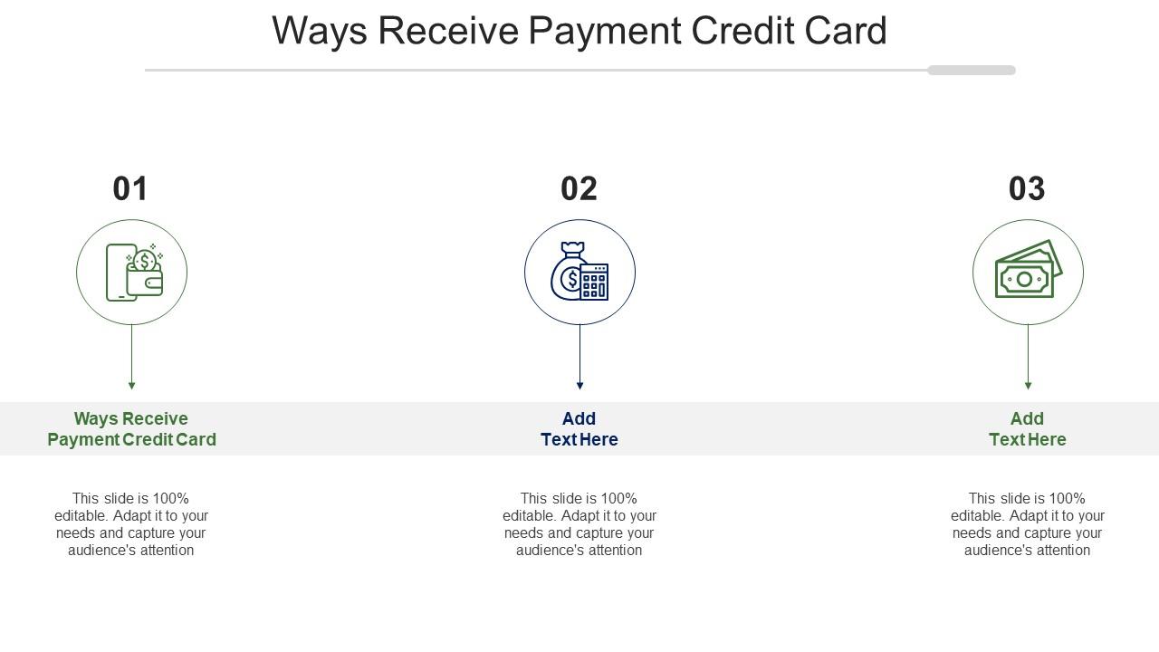 Ways Receive Payment Credit Card Ppt Powerpoint Presentation Icon Example Topics Cpb Slide01