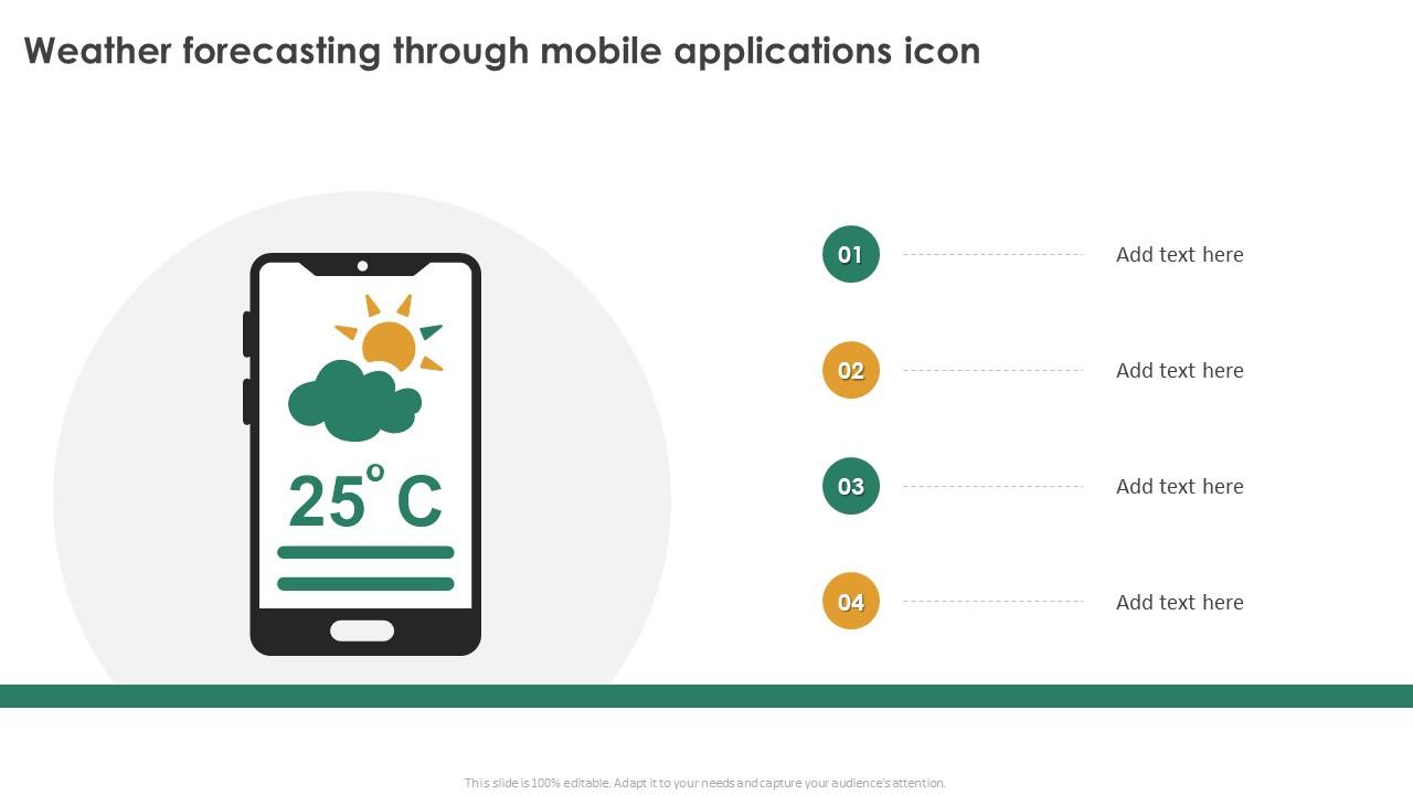 Weather Forecasting Through Mobile Applications Icon