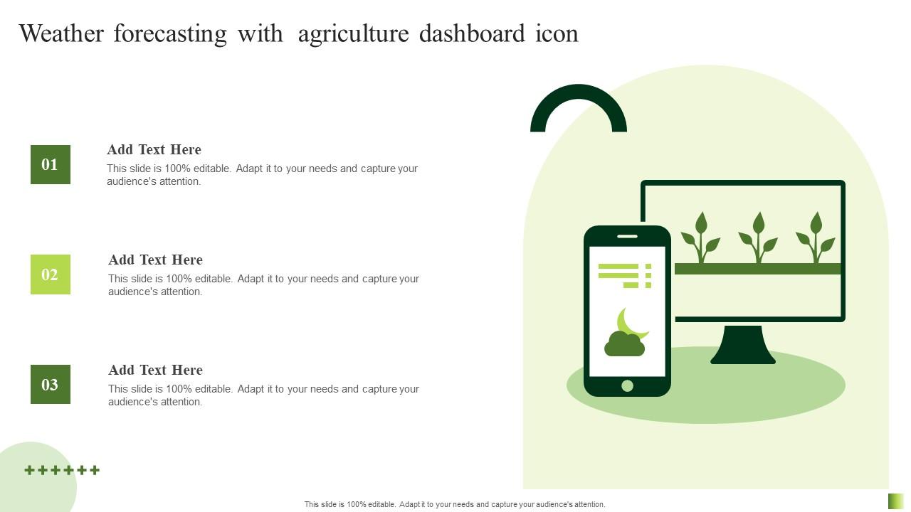 Weather Forecasting With Agriculture Dashboard Icon