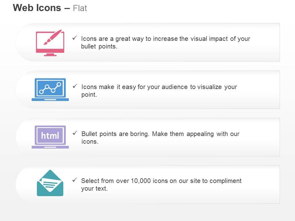 Web design coding growth chart business mail ppt icons graphics Slide01
