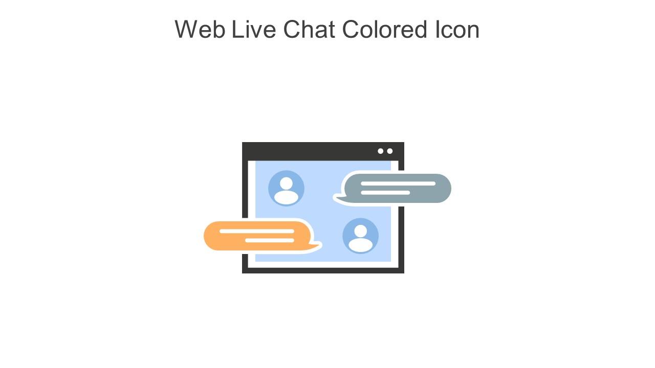 Web Live Chat Colored Icon In Powerpoint Pptx Png And Editable Eps Format