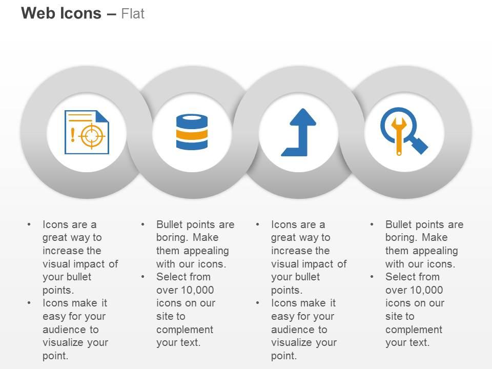Web target database upload tools service ppt icons graphics Slide01