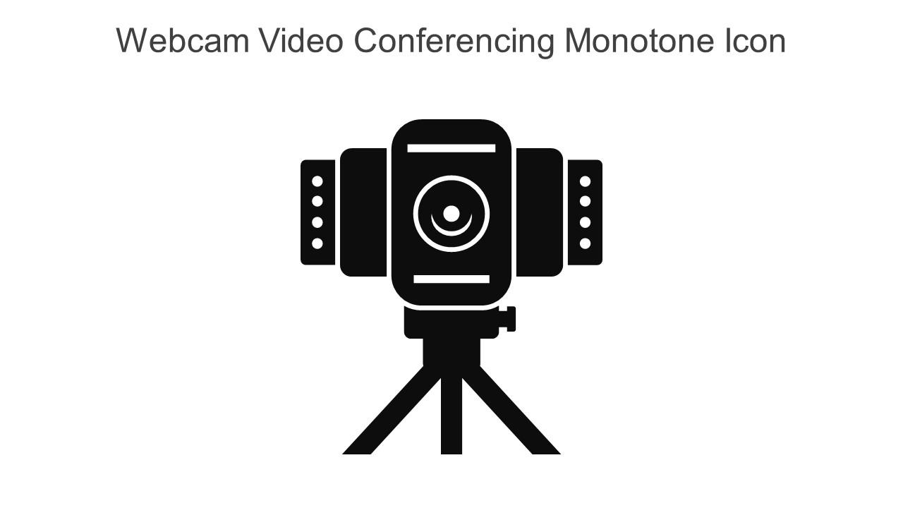 Webcam Video Conferencing Monotone Icon In Powerpoint Pptx Png And Editable Eps Format