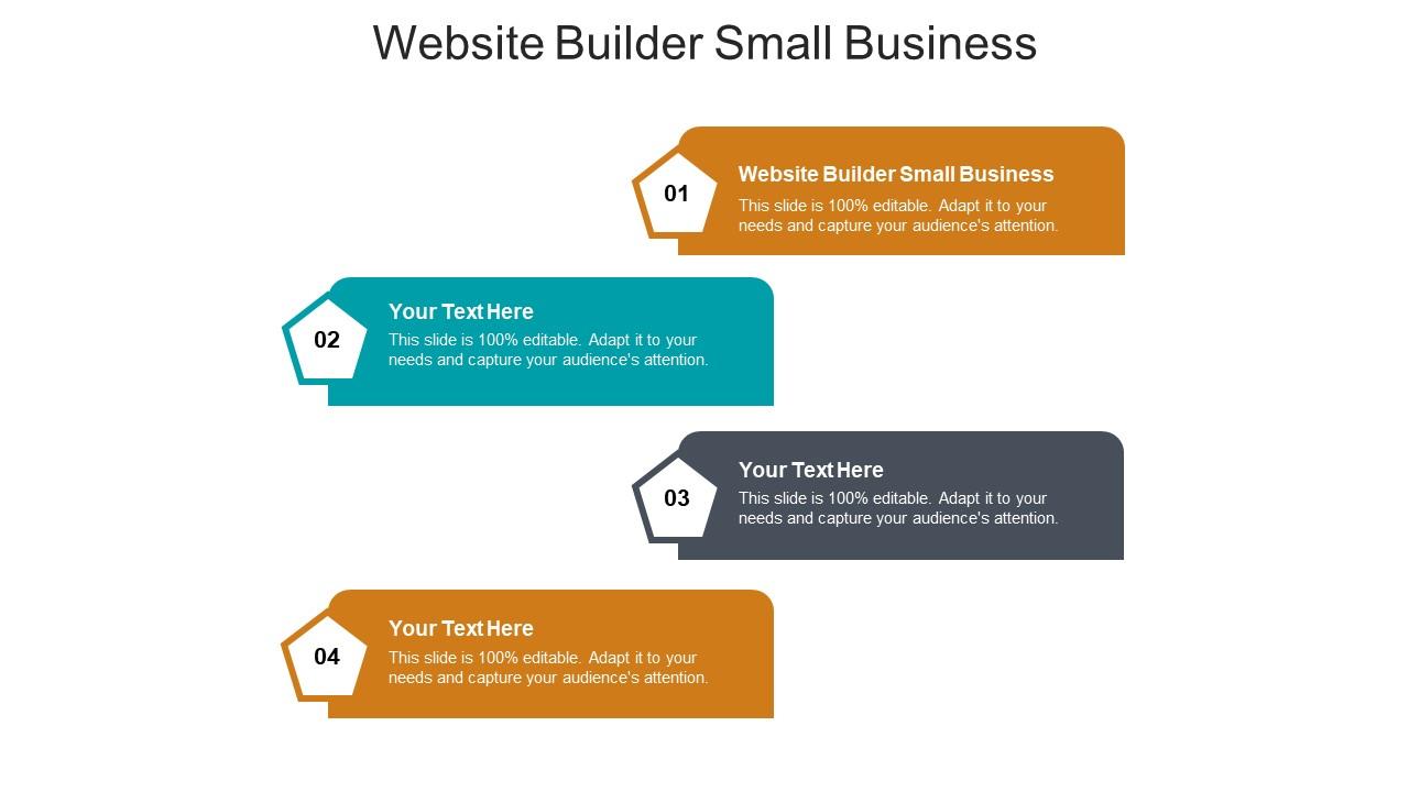 Website builder small business ppt powerpoint presentation icon background designs cpb Slide01