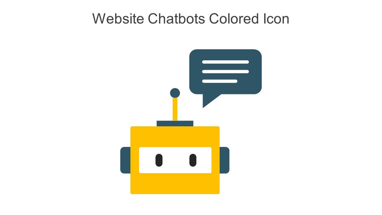 Website Chatbots Colored Icon In Powerpoint Pptx Png And Editable Eps Format Slide01