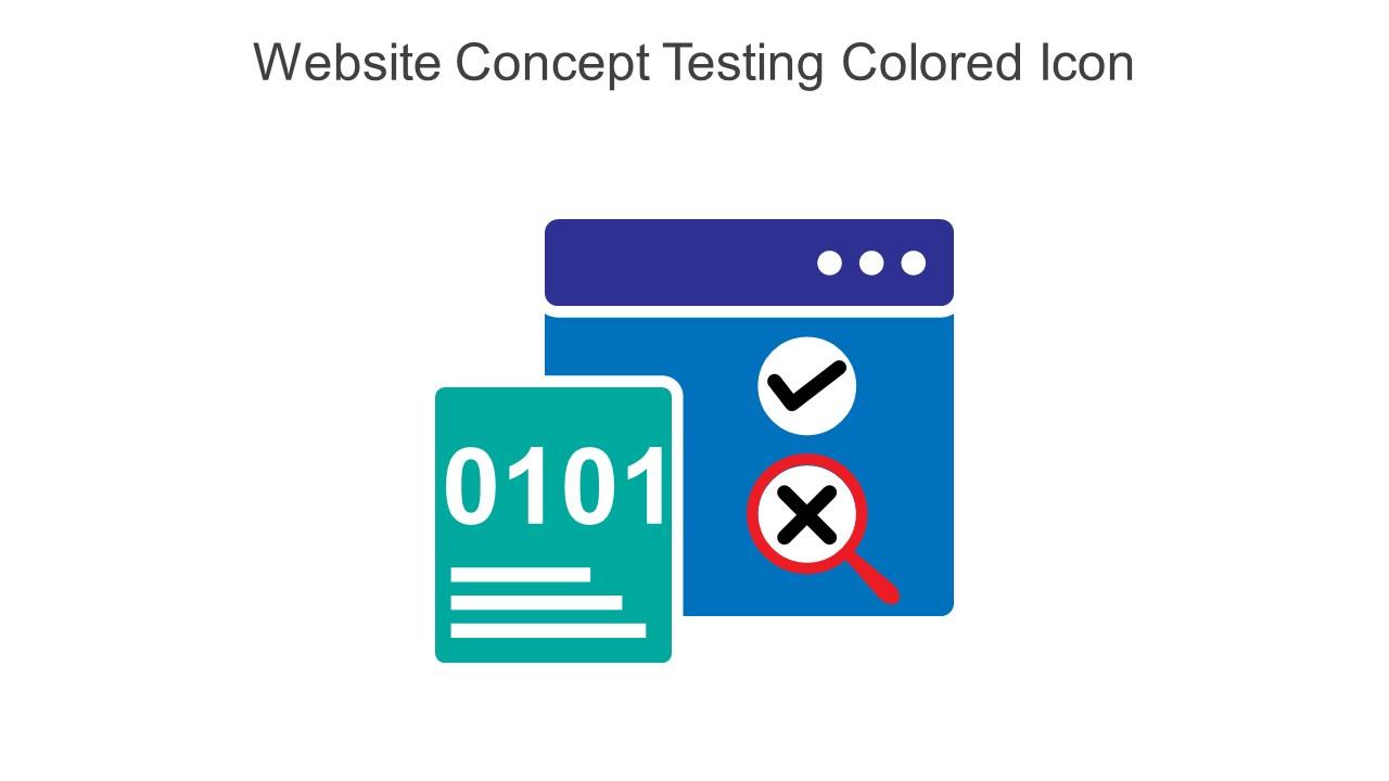Website Concept Testing Colored Icon In Powerpoint Pptx Png And Editable Eps Format Slide01